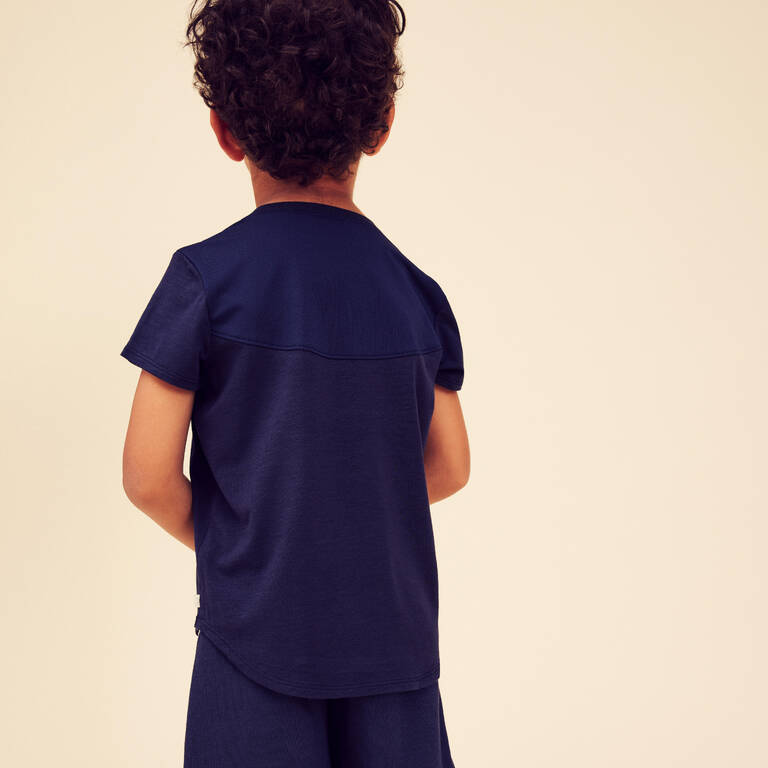 Baby Light and Breathable T-Shirt 500 - Navy Blue
