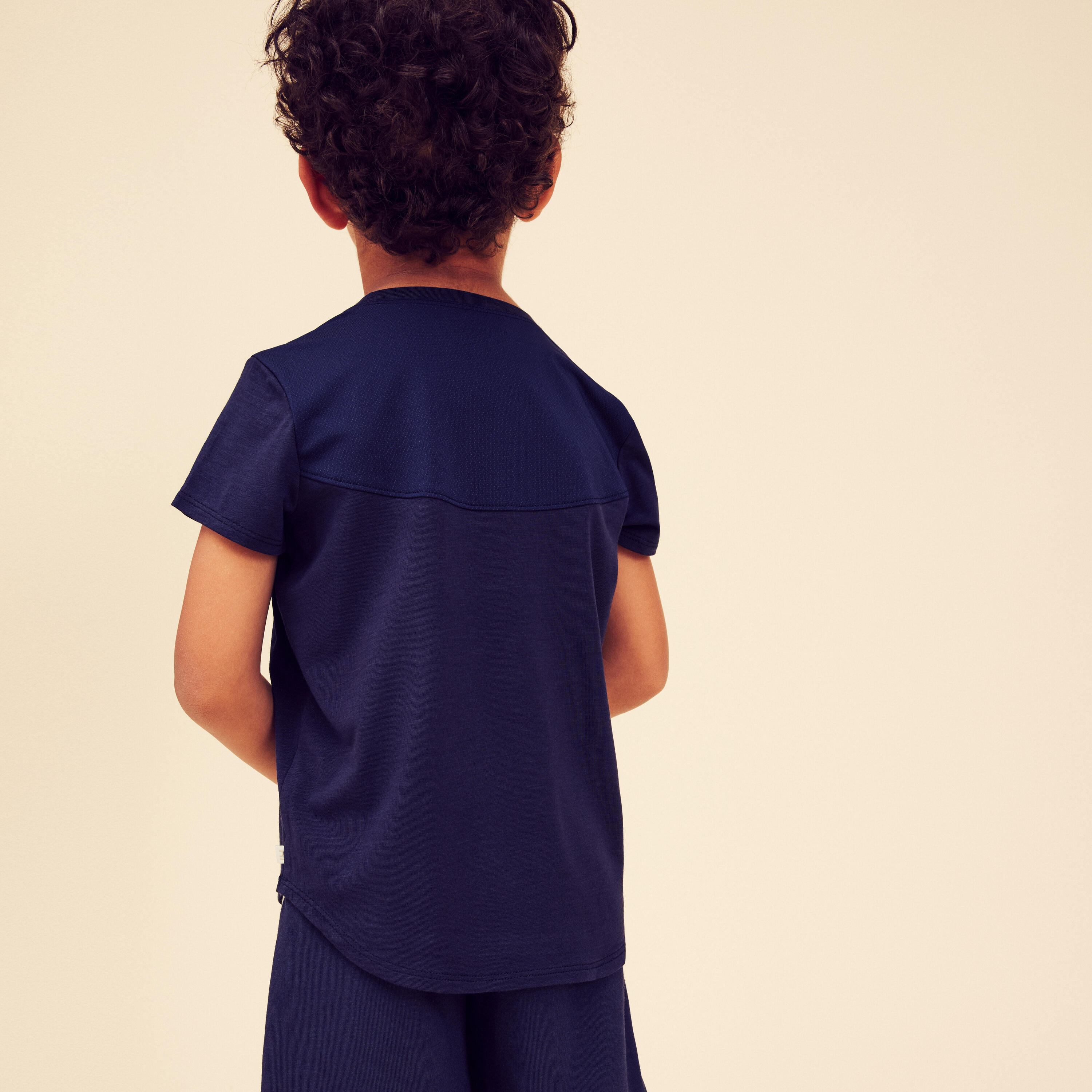 Baby Light and Breathable T-Shirt 500 - Navy Blue 2/4