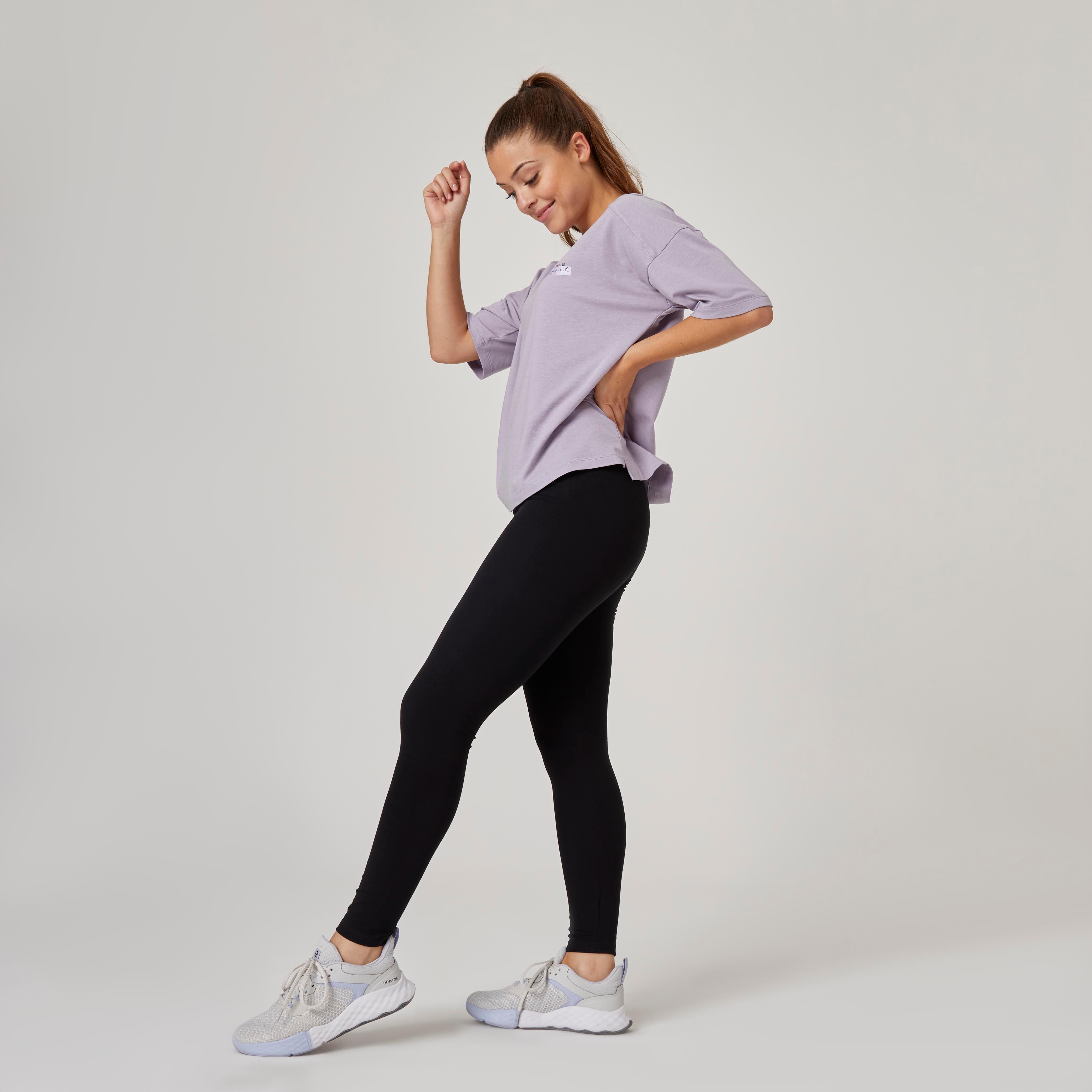 Shaping Cotton Fitness Leggings - Black 