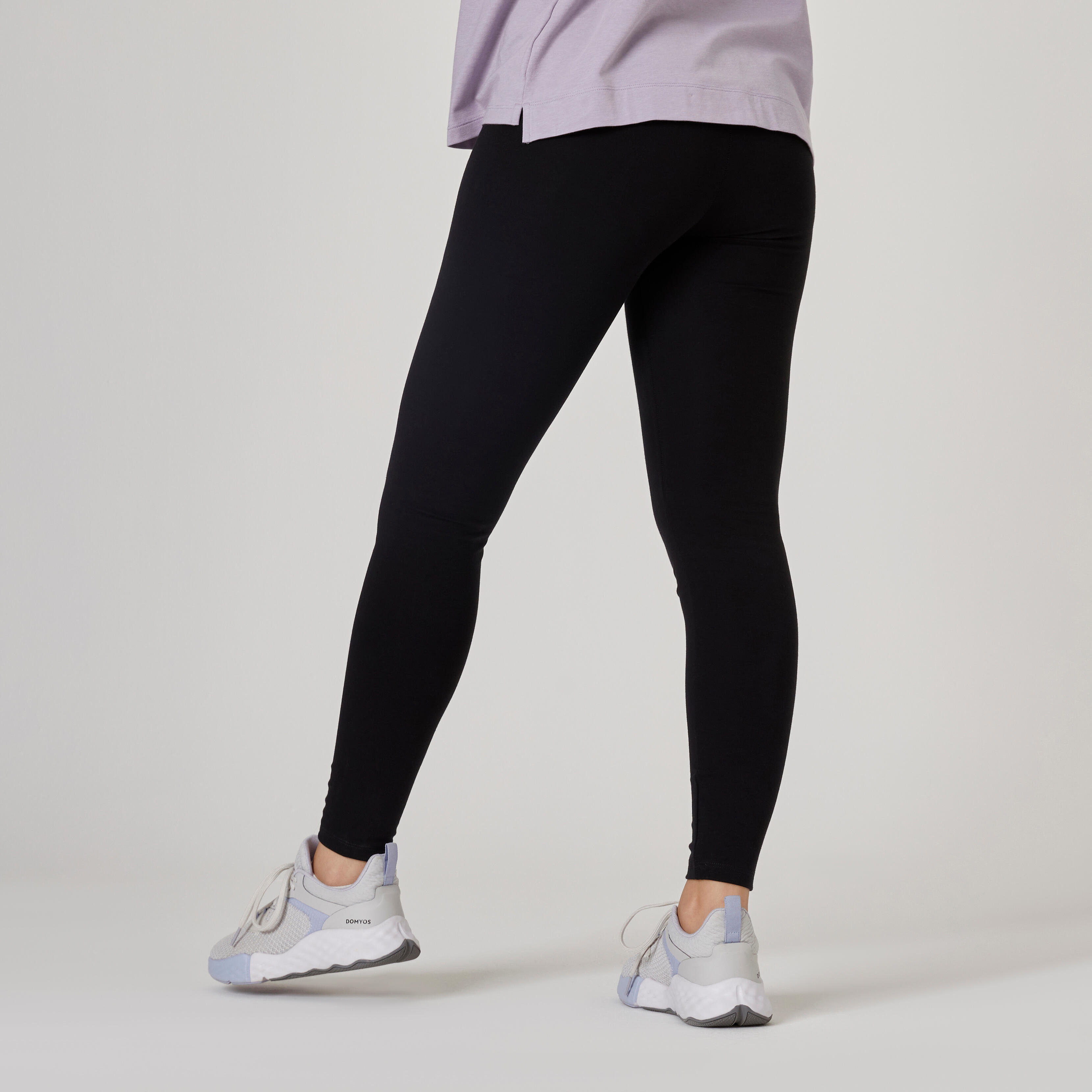Shaping Cotton Fitness Leggings - Black 