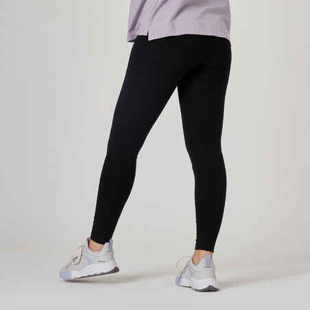 Shaping Cotton Fitness Leggings - Black