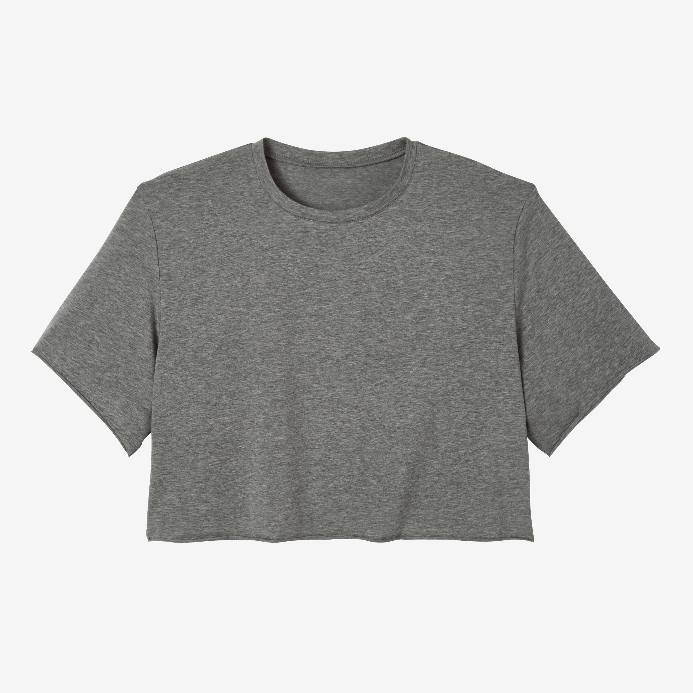 Women's Fitness Cropped T-Shirt 520 - Grey 6/6