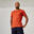 T-shirt uomo fitness 500 regular misto cotone arancione