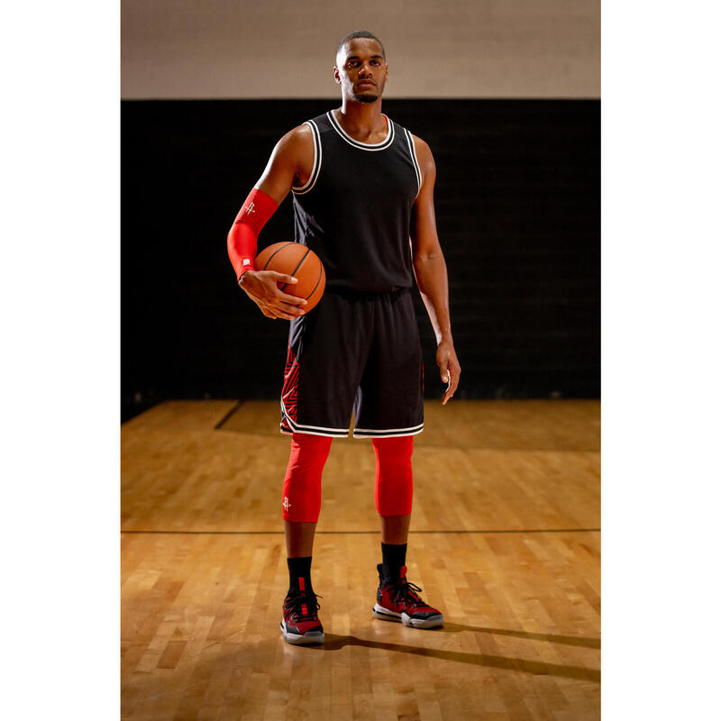 Legging 3/4 de basketball NBA Houston Rockets Adulte - 500 rouge