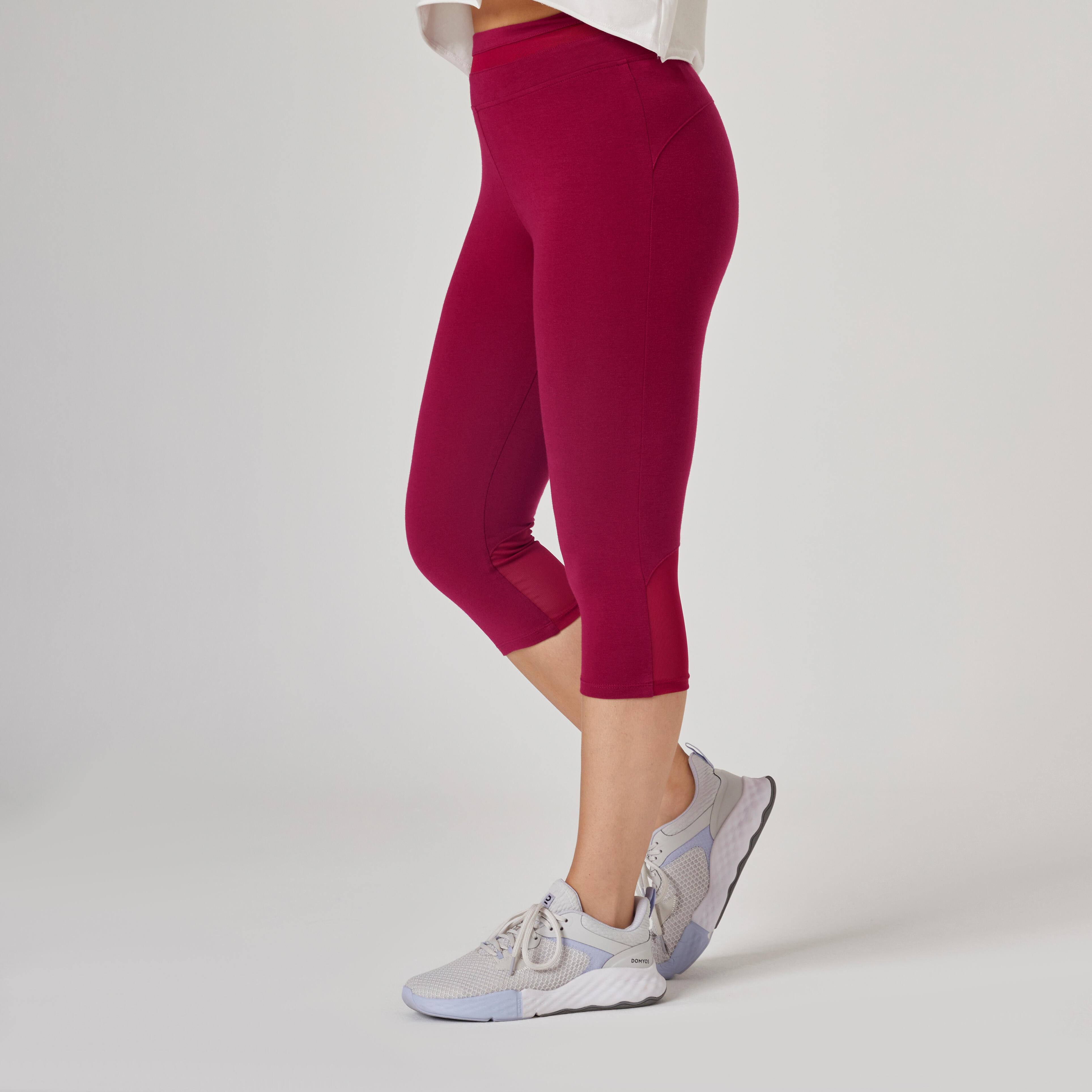 Buy DIAZ Women's 3/4 Gym Wear Tights for Women with Colorblock|Capri  Women's 3/4 Length Leggings I 3/4 Yoga Pants for Women Size L Colour Red  Online at Best Prices in India - JioMart.
