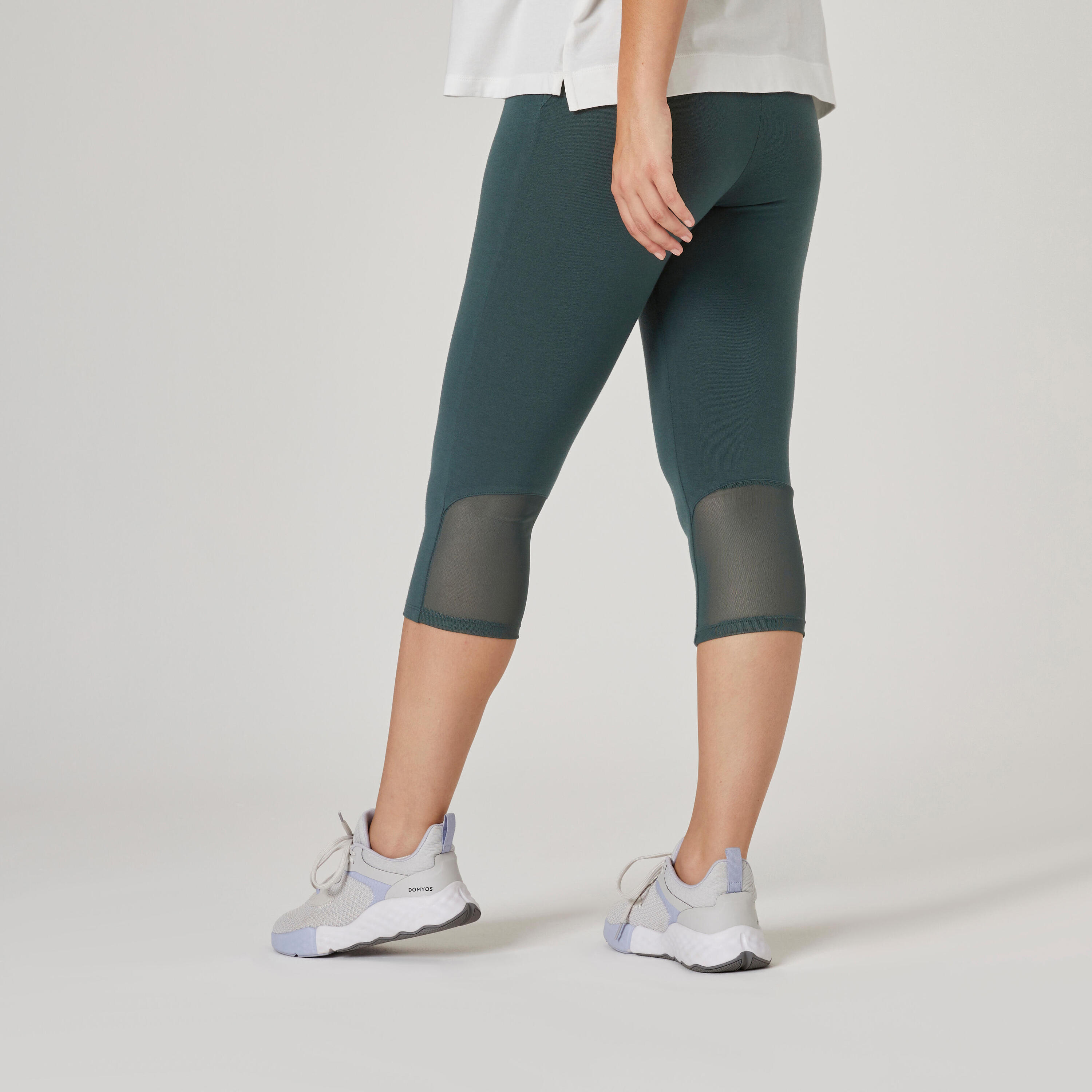 Slim-Fit Fitness Cropped Bottoms 520 - Green 2/6