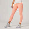 Leggings 7/8 Fit+ Damen koralle mit Motiv 