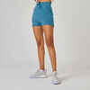 Kratke hlače za fitness 520 ženske plave