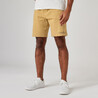 Men's Gym cotton blend shorts regular fit-Beige