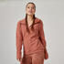Women's Gym Cotton Blend Zip-Up Hoodie 520-Sepia