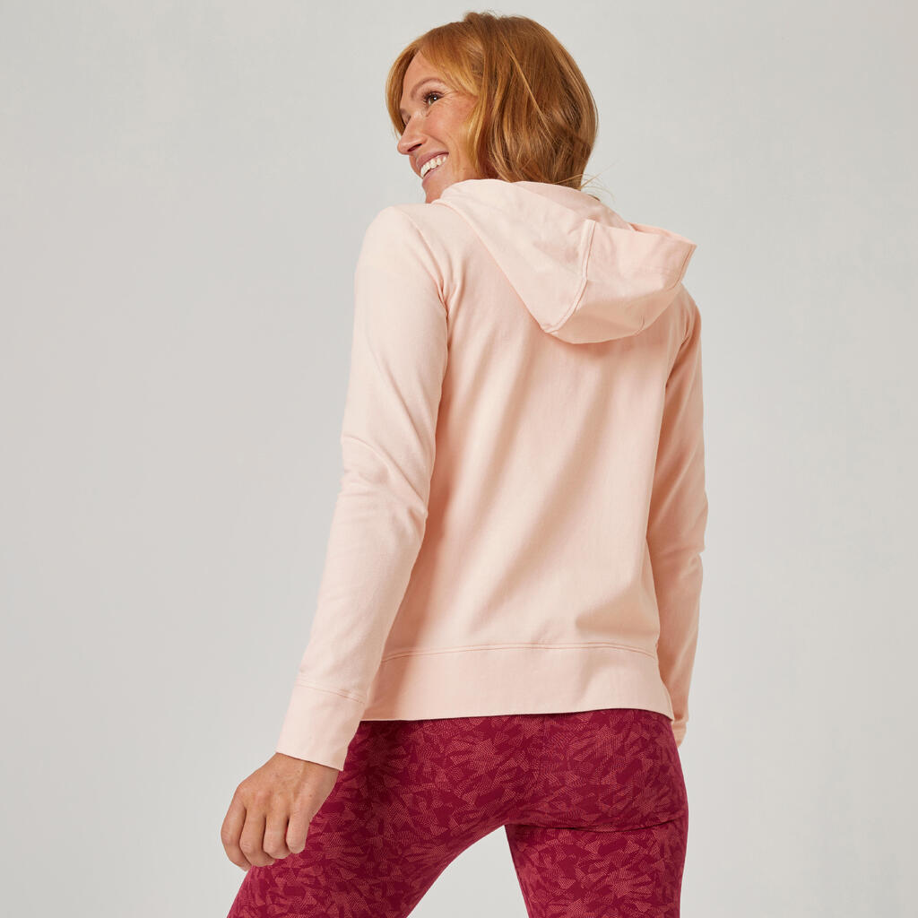 Zipped Fitness Hoodie - Pink