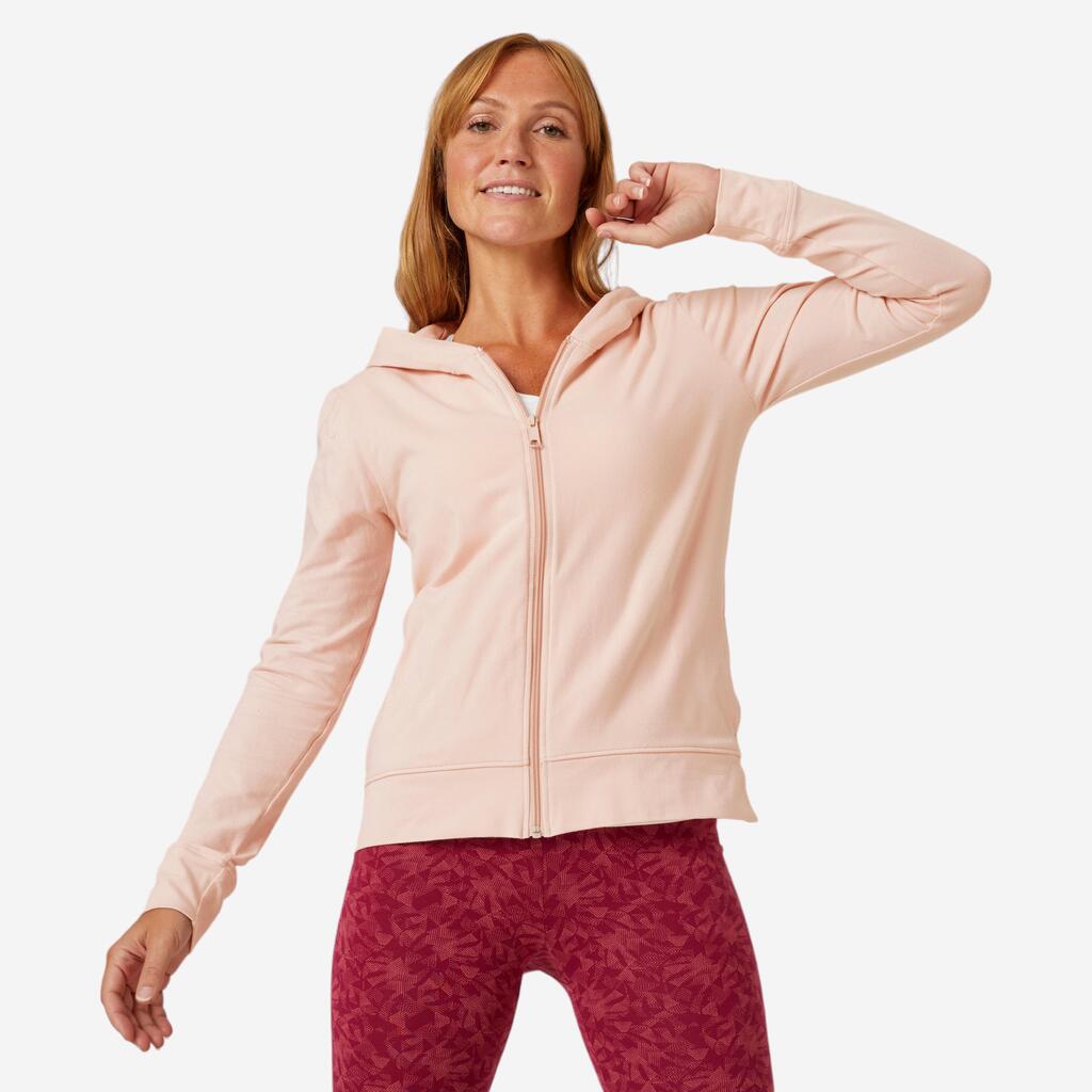 Zipped Fitness Hoodie - Pink