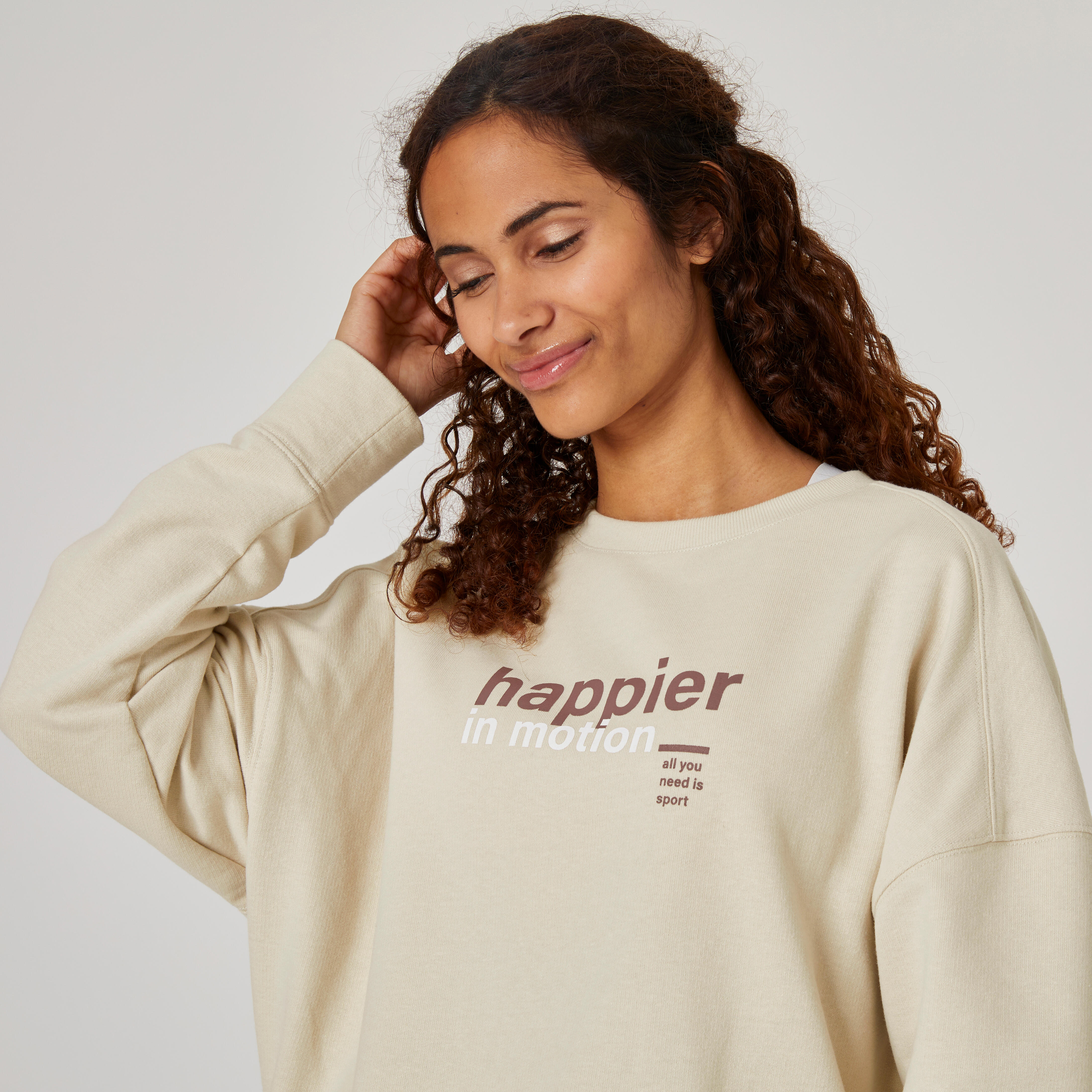 Women's Loose-Fit Crew Neck Long 