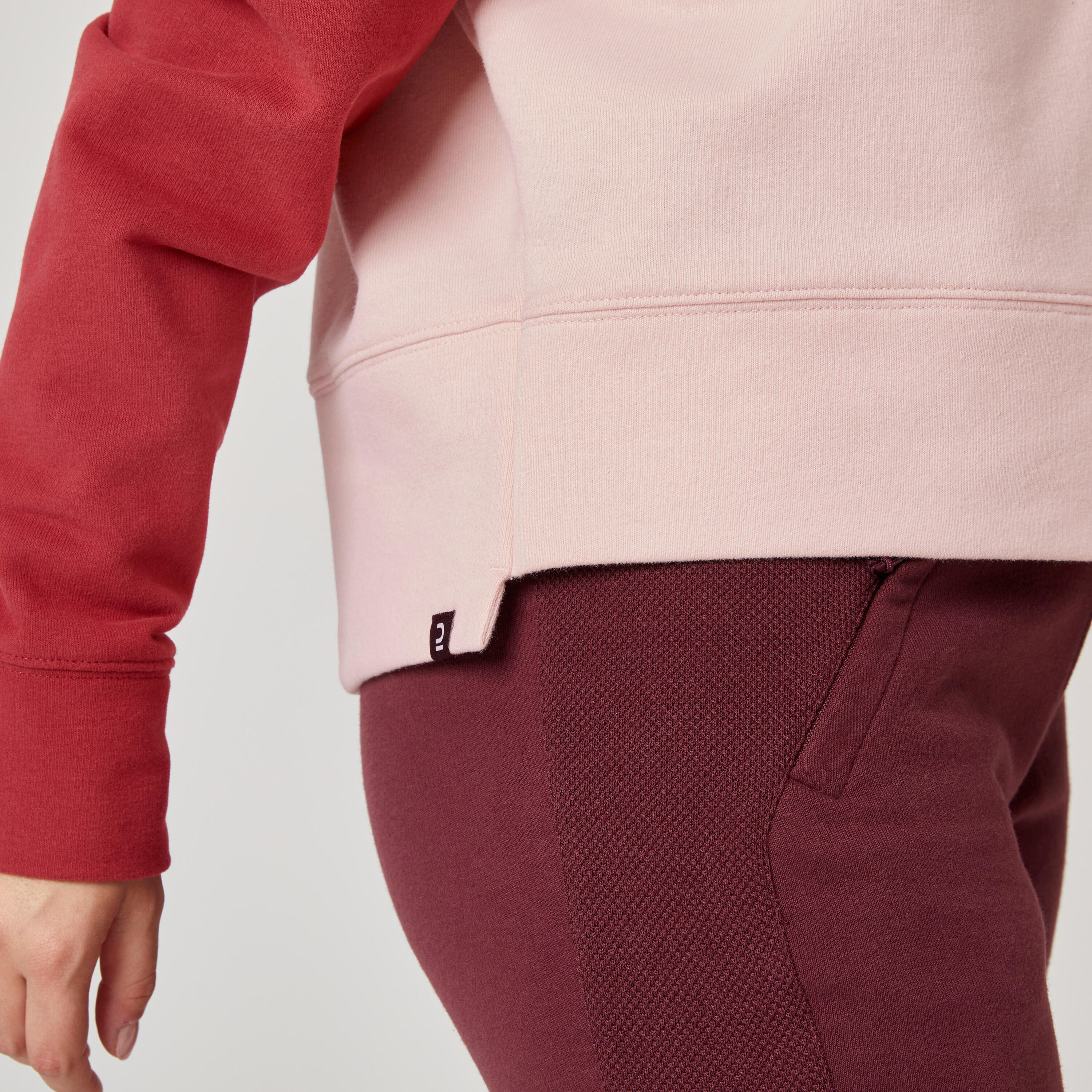 Women's Loose Fitness Sweatshirt 120 Cosmeto - Pink/Burgundy 6/7