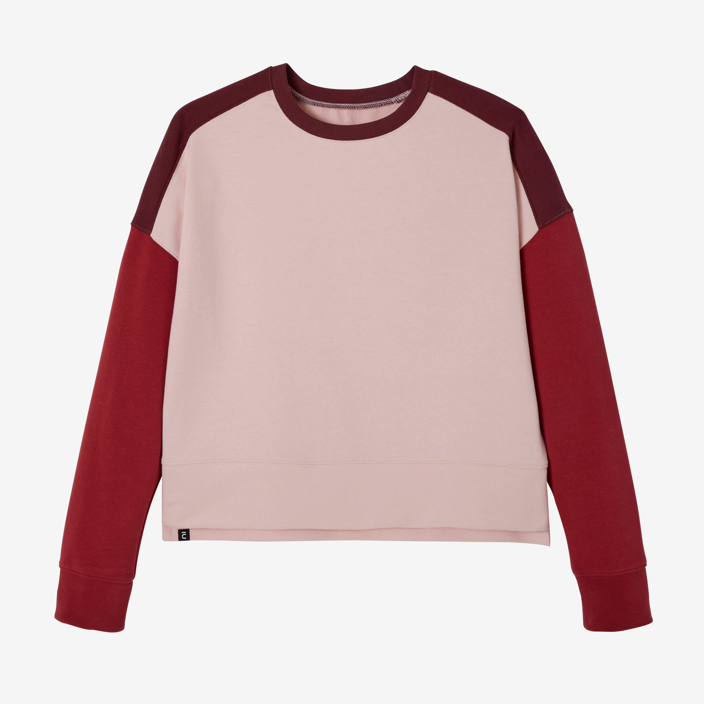 Women's Loose Fitness Sweatshirt 120 Cosmeto - Pink/Burgundy 7/7