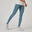 Legging slim Fitness femme Fit+ - 500 Imprimé vert et bleu