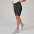 Women Slim-Fit Cotton Blend  Cycling Shorts 520 Without Pockets - Grey/Black