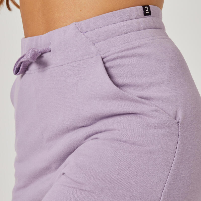 Fitness short voor dames 520 zachtpaars