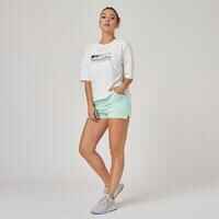 Women's Fitness Cotton Shorts with Pocket 520 - Light Green