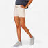 Women Gym Limited Edition x Cotton Blend  Shorts 520 With Pocket - Cream