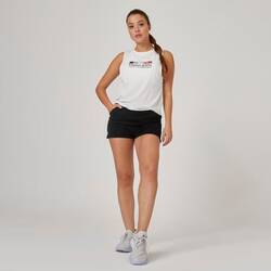 Women's Fitness Cotton Shorts 520 with Pocket - Black