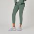 Women's Fitness Majority Cotton Straight-Cut 7/8 Jogging Bottoms - Green
