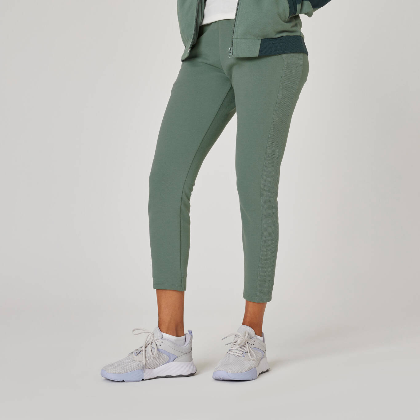 Women's Fitness 7/8 Jogging Bottoms 520 - Green