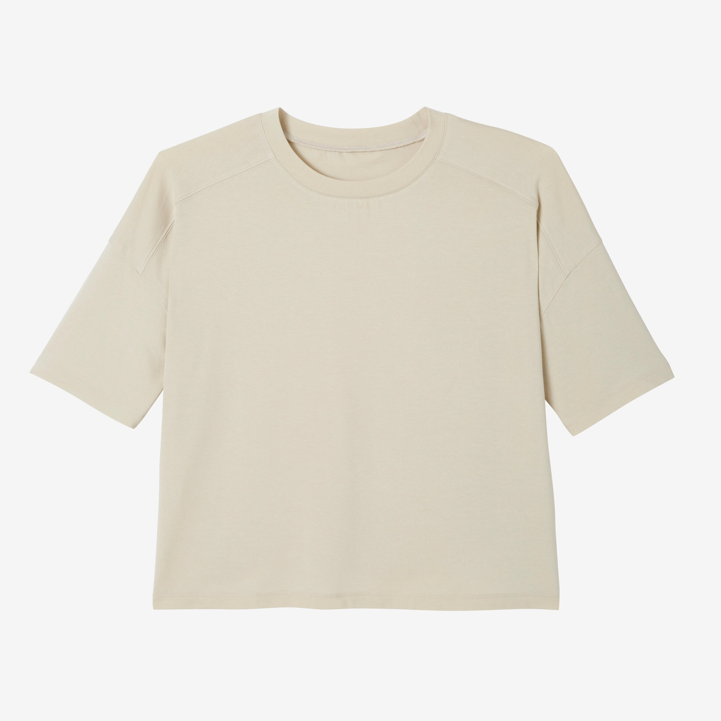 Loose-Fit T-Shirt - Beige - Decathlon