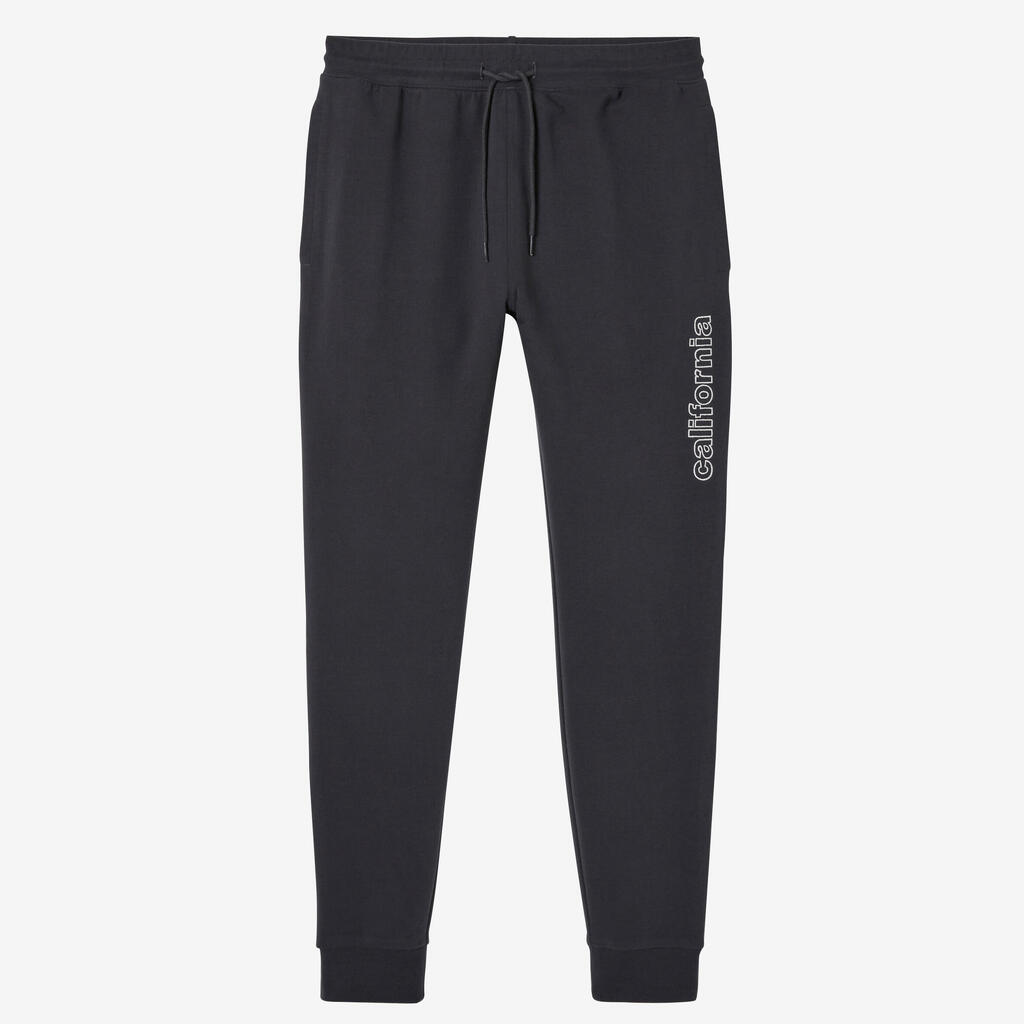 Slim-Fit Majority Cotton Jogging Bottoms - Grey