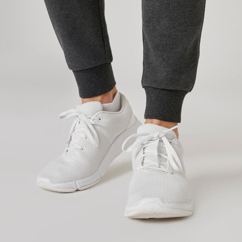 Pantalon de trening Slim 500 Fitness Gri închis Bărbați