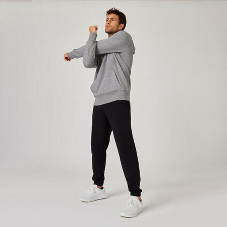 Pantalon jogging fitness homme - 500 Essentials noir - Decathlon