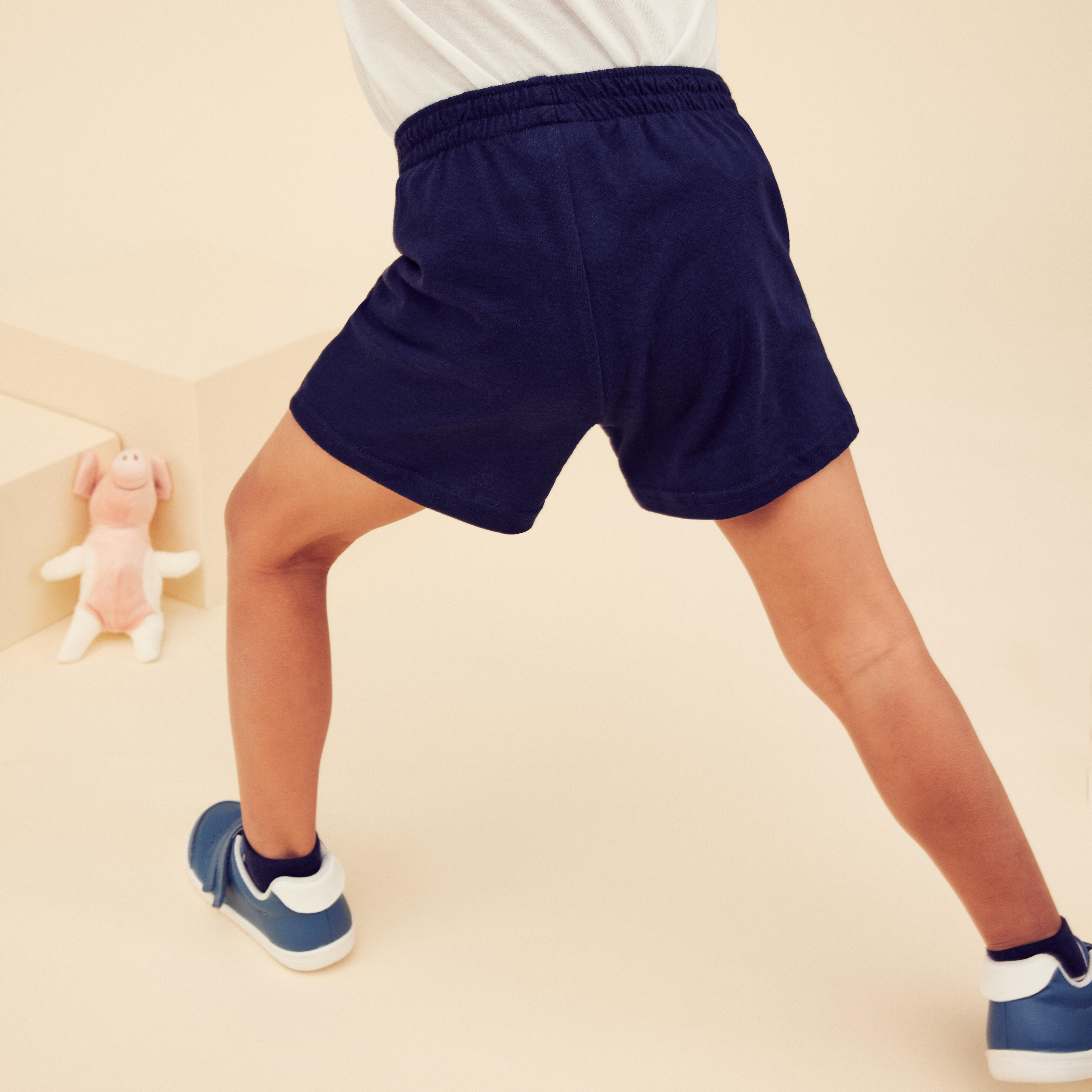 Kids’ Shorts - 100 Basic Blue - DOMYOS