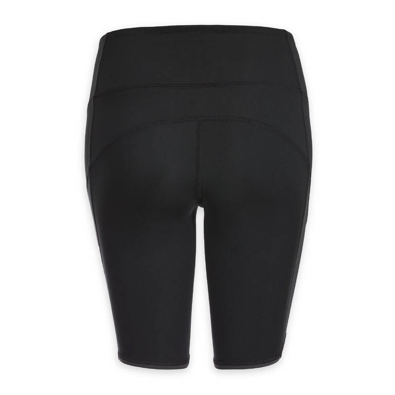 Women's Dynamic Yoga Cycling Shorts - Black