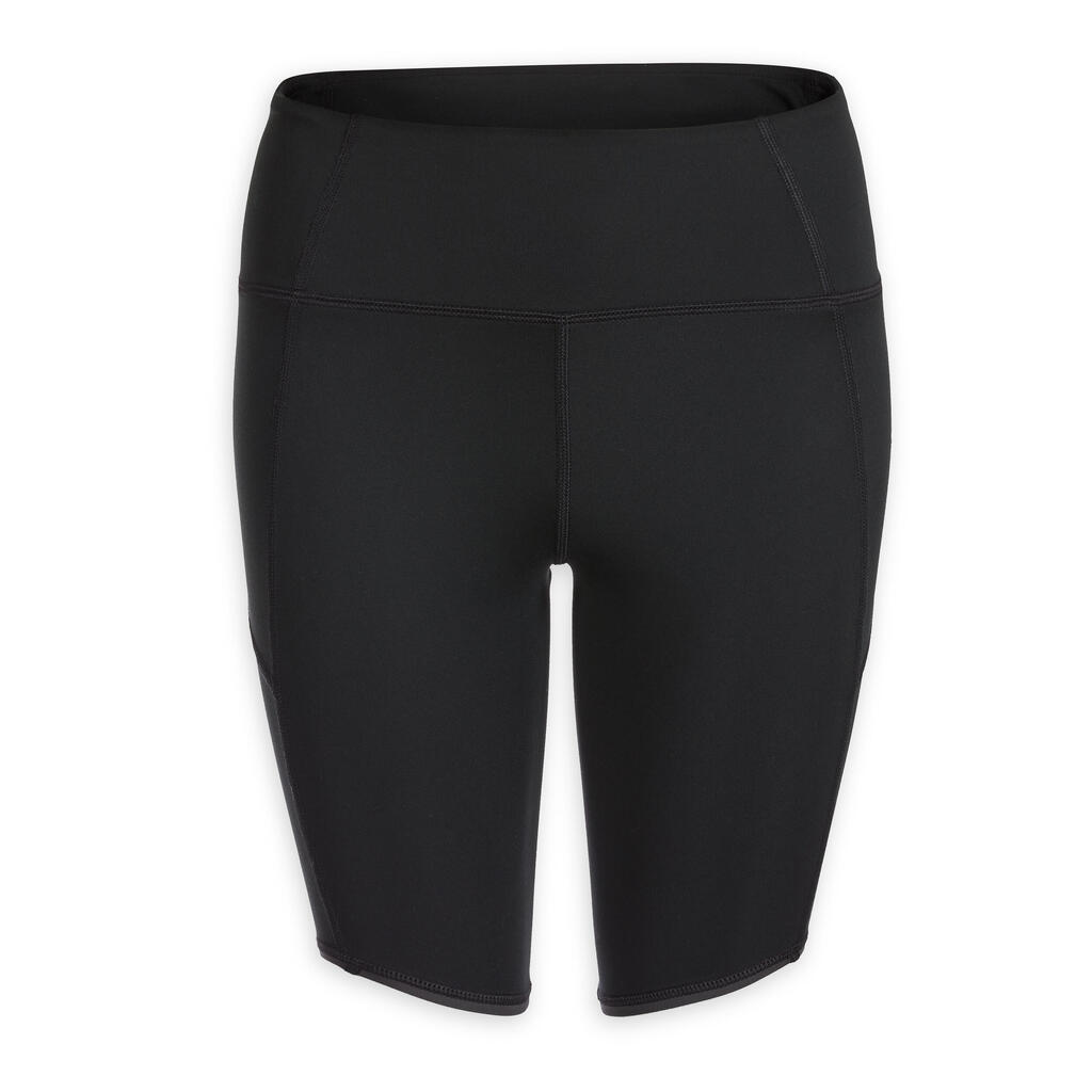 Shorts Radlerhose Damen dynamisches Yoga - bordeaux