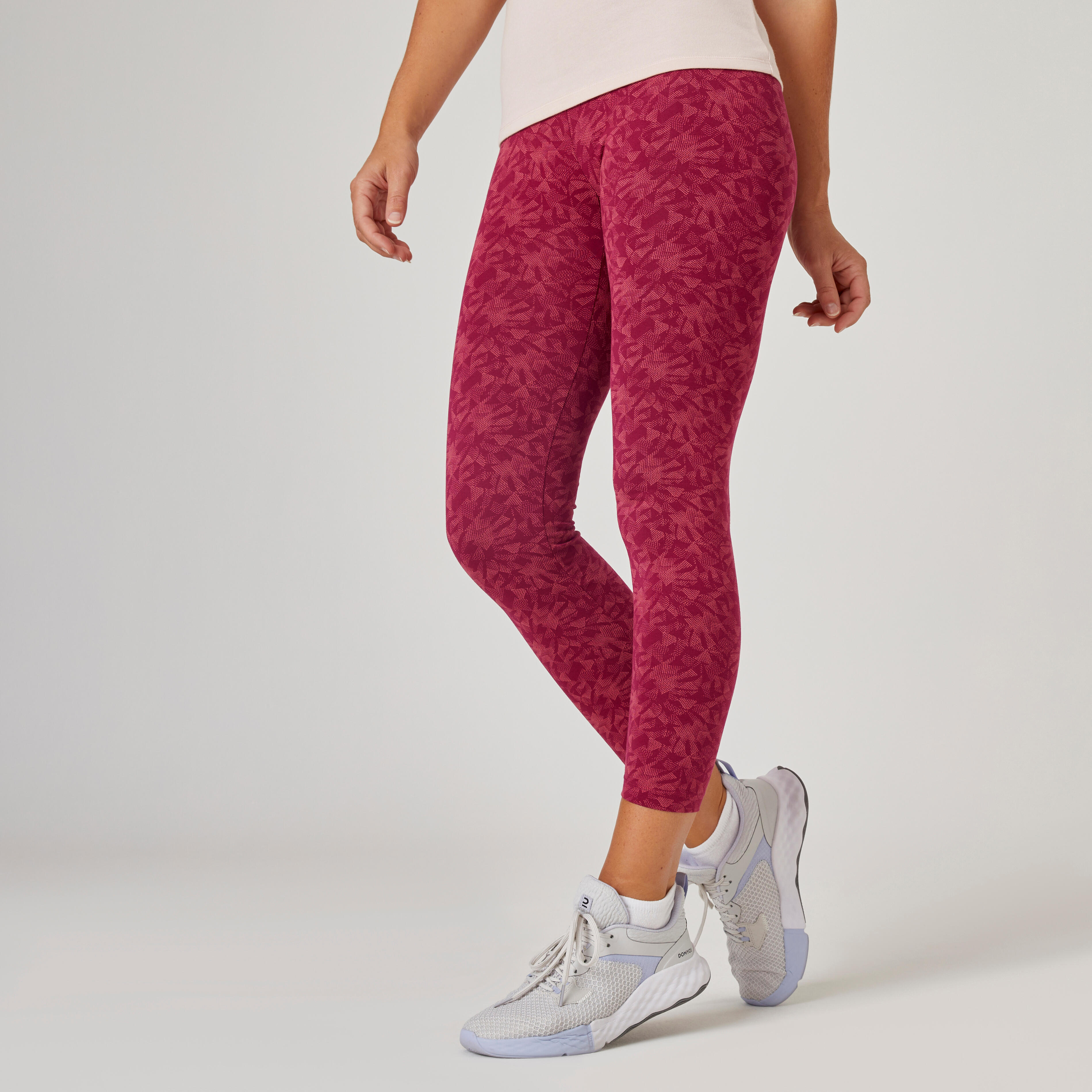 Leggings 7/8 donna fitness FIT+ cotone leggero DOMYOS | DECATHLON