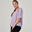 T-shirt fitness manches courtes large coton majoritaire femme - 520 violet