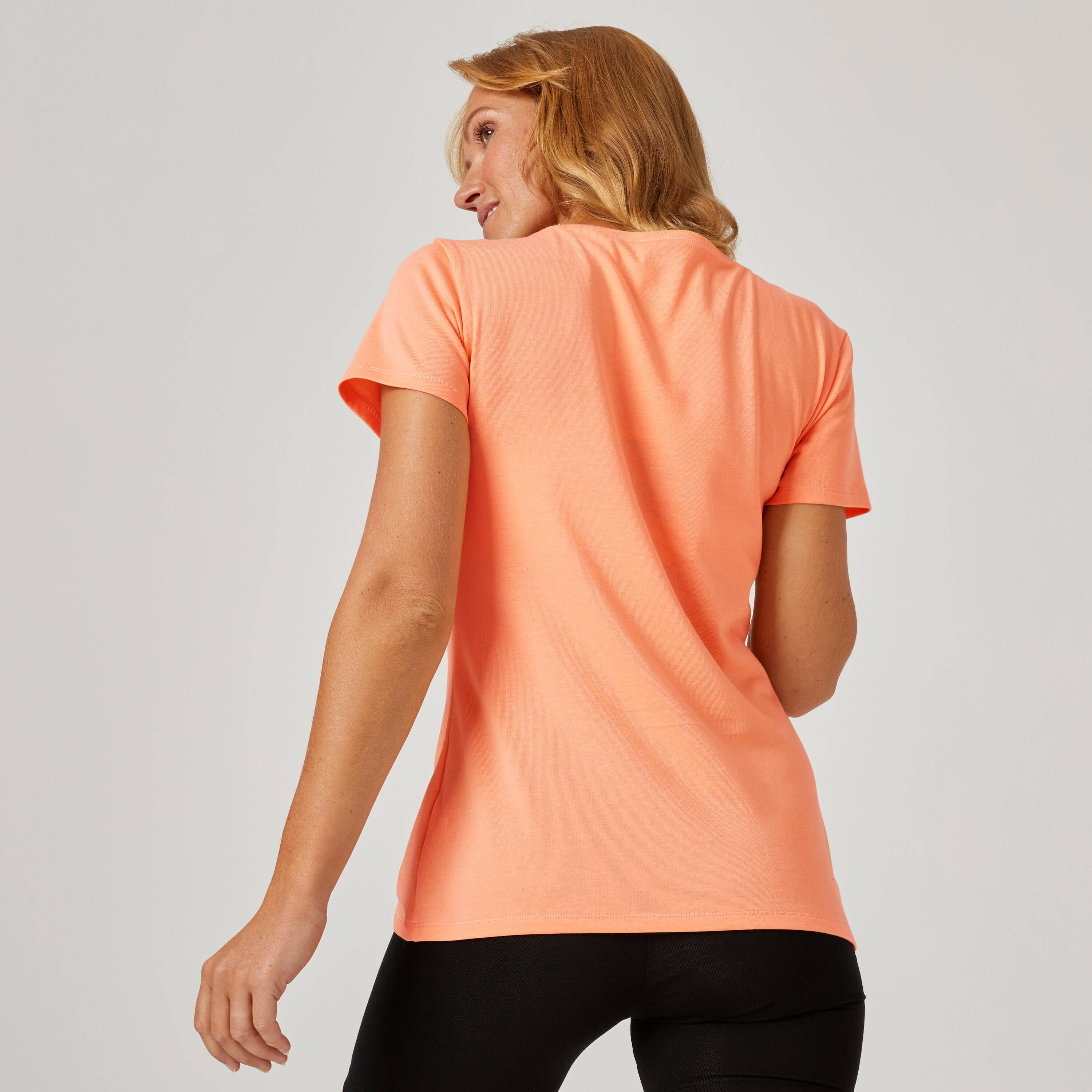Women's Gym Limited Editon Regular fit stretchy printed tshirt-Orange -  2
