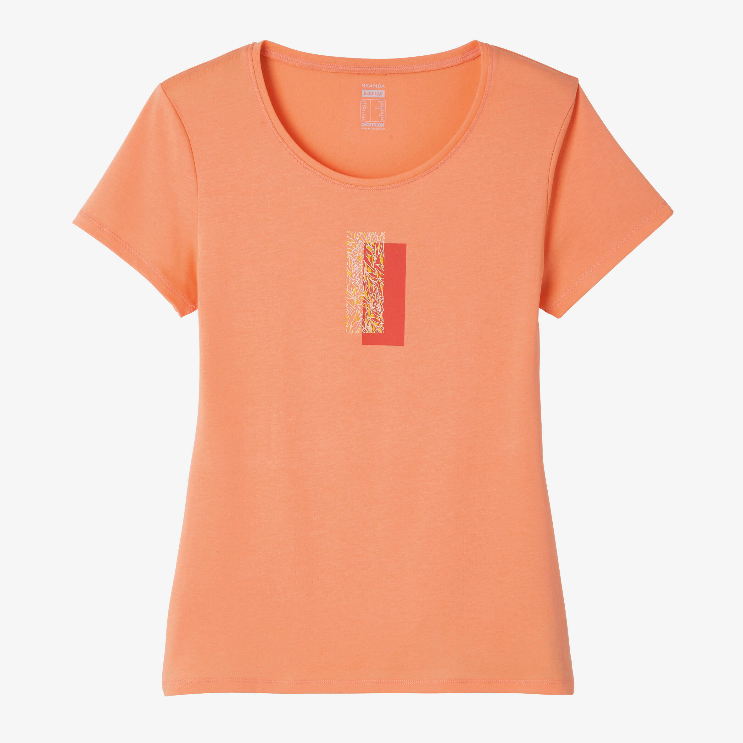 Women's Gym Limited Editon Regular fit stretchy printed tshirt-Orange -  5