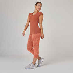 Cotton-Rich Shaping 7/8 Fitness Leggings 900 - Terracotta