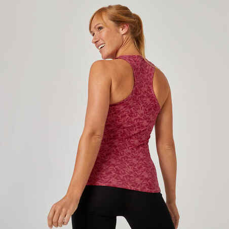 Top 500 Fitness Slim X-Rücken Baumwolle Damen rosa 