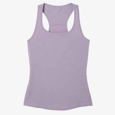 Women's Slim-Fit Fitness Tank Top 500 - Purple