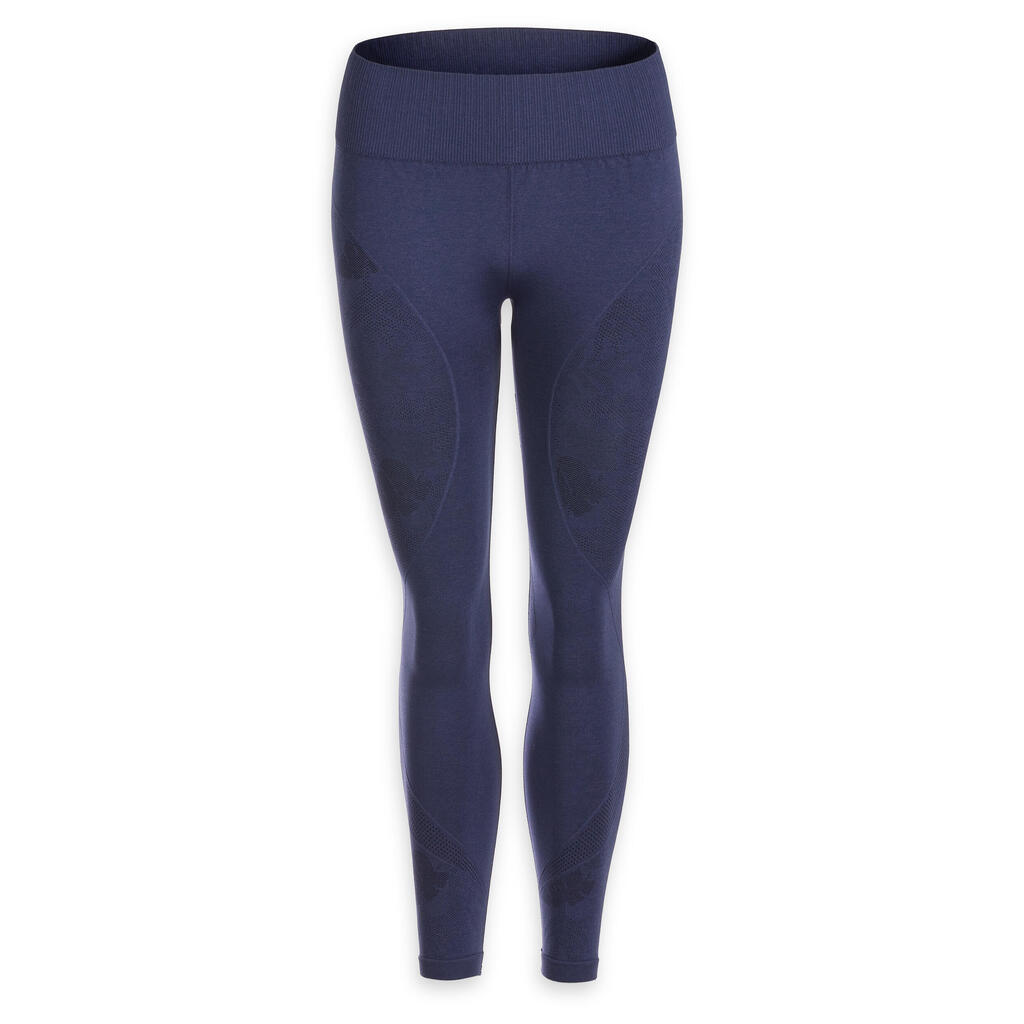 LEGGINGS 7/8 SIN COSTURAS YOGA DINÁMICO M AZUL OSCURO JASPEADO