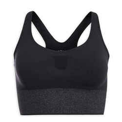 Long Dynamic Yoga Sports Bra - Black