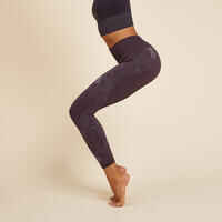 7/8-Leggings dynamisches Yoga nahtlos violett 