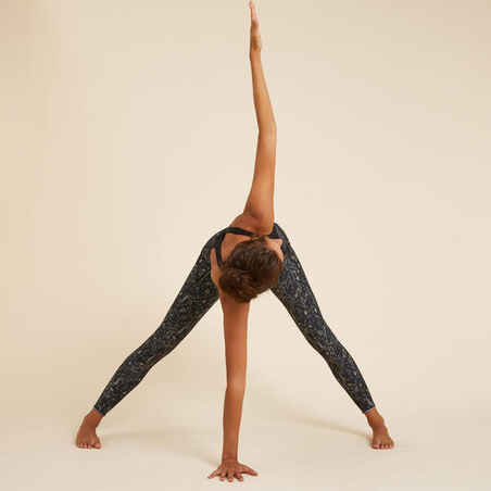 Reversible Dynamic Yoga Leggings - Grey