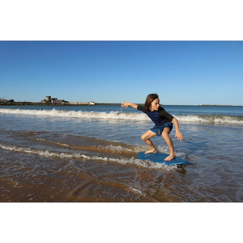 Foam skimboard voor kinderen blauw turquoise veelkleurig