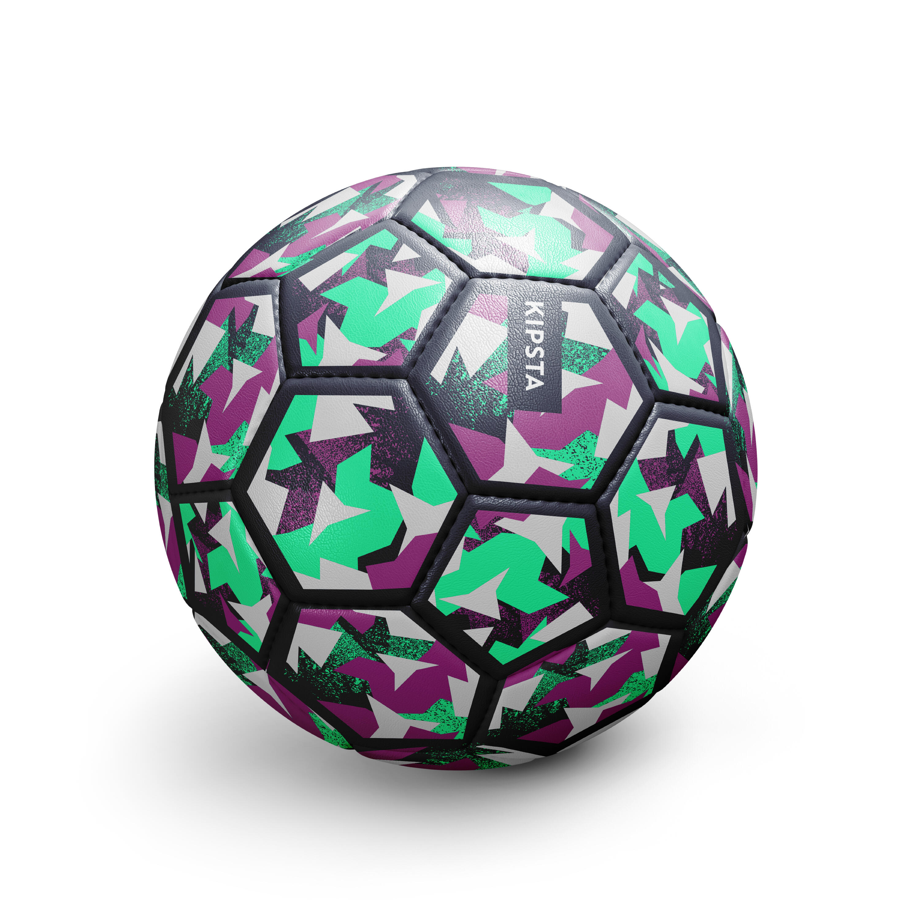 Öğretici Futbol Topu - 4 Numara - Mavi/Yeşil/Mor - Learning Ball 4/12