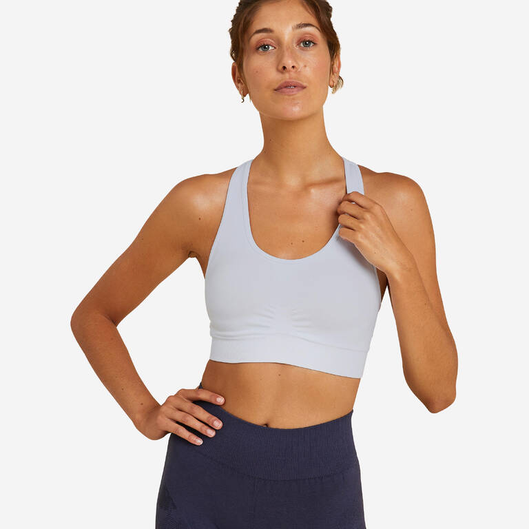 Women Dynamic Yoga Sports Bra - Light Blue