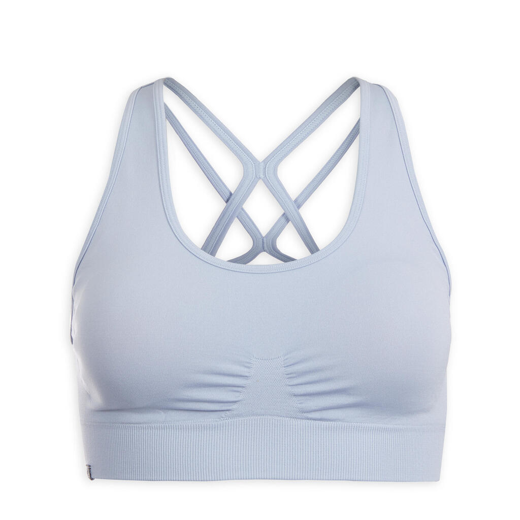 Dynamic Yoga Sports Bra - Light Blue