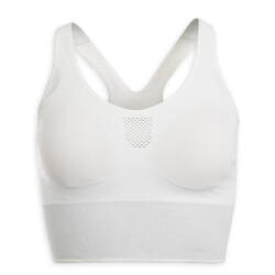 Women's Yoga Cropped Sports Bra - White